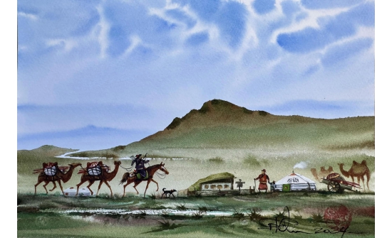 Зураач Д.Цолмонгийн “Wind Horse” үзэсгэлэн АНУ-д гарна